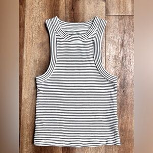 Old Navy Tank, xs, black and white striped, xs
